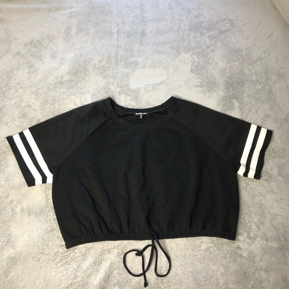 Charlotte Russe Crop Top W/ Elastic Waistband